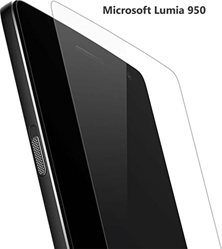 Tempered Glass Screen Protector for Microsoft/Nokia Lumia 950 – Precision Engineered, Anti-Scratch, Shock Resistant, High Transparency, Smooth Touch, Easy to Install Protective Glass with 9H Hardness and Oleophobic Coating for Reducing Smudges &amp; Fingerprints
