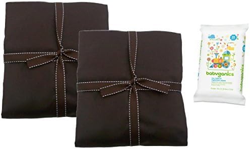 MamaDoo Kids Smart Everlasting Play Yard Sheet 2 Pack with Surface Wipes, Cho...
