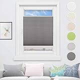 Stoffmaterial von Plissees: 100% Polyester. einfach feuchtem Tuch oder weicher Bürste zu pflegen. Das Rollo kann auch in feuchter Umgebung benutzt werden.