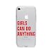 Produktbild licaso Apple iPhone 8 Handyhülle Smartphone Apple Case aus TPU mit Girls Can Do Anything Print Motiv Slim Design Transparent Cover Schutz Hülle Protector Soft Aufdruck Lustig Funny Druck
