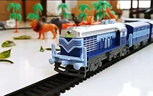 JAPSI Plastic Passenger Train ; Indian Train Replica ; Toy Train for Kids ; Battery Operated Train ; Age 3 Years & Above