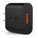 [Qualcomm Certified] Aukey Quick Charge 2.0 18W USB Turbo Wall Charger Fast Charger Black RS.995.00