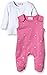 SALT AND PEPPER Baby Girls Crew Neck Long Sleeve Footies -  Pink - 3-6 Months