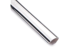 EUROCELL Chrome/Silver Quadrant Trim - Decorative Bathroom Cladding Finishing Bead - 1.25m Length