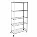 Produktbild Tyro Homdox Classic Metal 5-Shelf Wire Shelving Rack Shelves with Wheels For Living Room/Bathroom 14 x 29 x 61inch #45-20