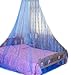 ADS Bed Canopy Netting Round Lace Curtain Dome Princess Mosquito Net Pink (Blue)