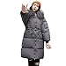 Produktbild Geili Damen Parka Wintermantel Lang Dicke Daunenjacke Warmer Pelzkapuze Steppjacke Frauen Mode Übergrößen Reißverschlus Winterjacke Übergangsjacke Wattierte Jacken Oberbekleidung
