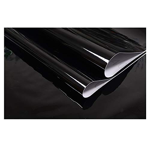 JLCorp - Vinilo autoadhesivo de color blanco puro con textura de madera de grano negro con textura para cajones