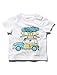 M&Co Baby Boys Short Sleeve Slogan Car Print Cool Guy Cotton Casual Jersey T-Shirt White 6/9 Mnths