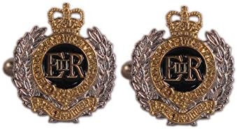 THE MESS DRESS LTDROYAL ENGINEERS REGIMENT ENAMEL BOXED GIFT SET,CUFFLINKS, LAPEL PIN, TIE SLIDE