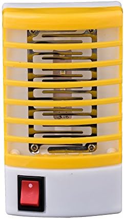 Malloom Pest Repeller LED Socket Electric Mosquito Fly Bug Insect Trap Night Lamp Killer Zapper Repellent (yellow)