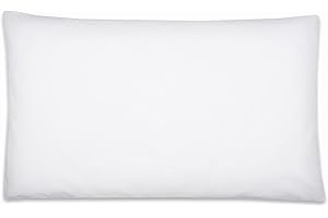 BABY COMFORT 100% Cotton Nursery Baby Pillowcase Suitable for 60x40 cm Flat Pillow (White)
