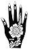6 Sheets STENCILS TATTOO Set 6 Mehndi TemplateTattoo Henna Designs for Hand - single use - for Henna Tattoo Glitter Tattoo Airbrush Tattoo