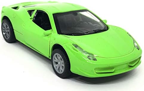 Jack Royal Model Diecast 1:32 Scale Ferrari Style Pull Back Metal Car (Color May Vary as per Availability) (Green)
