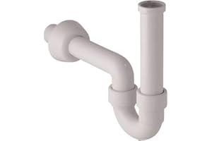 GEBERIT serie 151.100.11.1 Sifone per lavabo in PP bianco orientabile 11/4"x40 mm