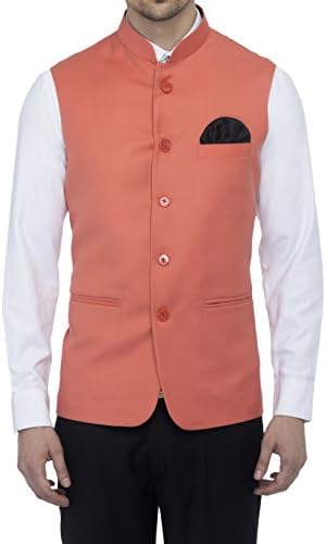 FAVOROSKIMen's Slim Fit Nehru Jacket Ethnic Bandhgala Waistcoat (New_FAVJC161132)