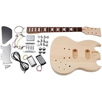 Doe Het Zelf Gitaar Bouwpakket JB Style Paulownia Esdoorn Rocktile E-Gitaar Kit JB-style - Bouw Je Eigen Custom Elektrische Gitaar Basgitaar Bouwpakket