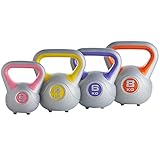Gold Coast Vinyl Kettlebell Set of 4 Multi-colour 2kg – 8kg