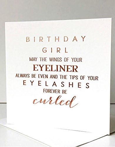 Birthday Girl Eyeliner Cards by Megan Claire (PC15)