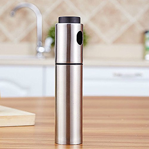 hwsky Öl Sprayer Flasche – PREMIUM Edelstahl Backen Öl Pot kann Pumpspender – Olive Mist Sprühen Pumpe Flasche Topf – Beste Küche Kochen Werkzeug für Nudeln, Pfannen, Grills und BBQ, 135 ml - 6