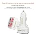 Produktbild ETbotu DC 5 V 3.1A 4 in 1 LED Digital Voltmeter Amperemeter Thermometer Dual USB Universal Auto Ladegerät Spannung Strom Temperatur Meter Weißes rotes Licht   Weißes rotes Licht