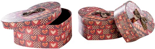 infactory Herzförmige Geschenk- & Deko-Boxen, 3er-Set - 6