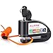 Price comparison product image Disc Brake Lock, Anti-theft Motorcycle Alarm Disc Lock, Waterproof 110dB Alarm Sound and 6mm Pin Brake Disc Wheel Security Lock with 1.5m Reminder Cable for Motorbike Bike Scooter - Bonus Carry Pouch