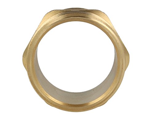 Nippel Doppelnippel messing blank beidseitig Aussengewinde 1 1/4 (5/4) Zoll - 4