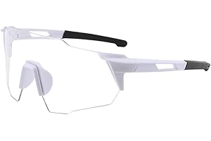 Ruwshuuk Occhiali Fotocromatici,Lenti Fotocromatiche Polarizzate Occhiali Sportivi | Occhiali Sicurezza Trasparenti Guida con Protezione UV400 per Corsa, Pesca e Baseball