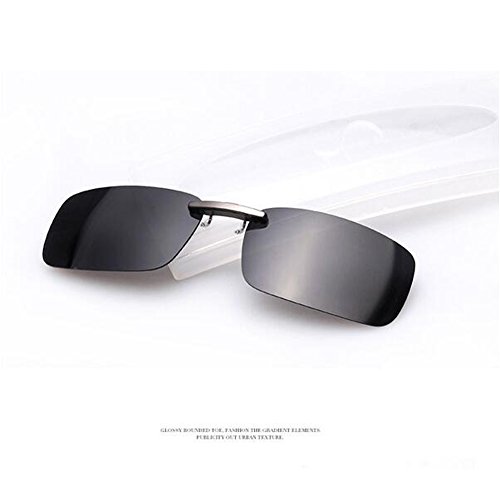 Zimo Polarisierte Unisex Sonnenbrille Clip Brillen Pol Aufsatz für Brillenträger UV400