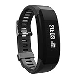 Smartwatch Fitnessuhr mit Schrittzähler - Fitness-Tracker mit Herzfrequenz für Frauen und Männer - Bluetooth Pulsuhr mit Benachrichtigung bei Anruf, SMS, Social Media & Kalorienverbrauch - Wasserdicht
