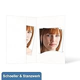 passbildmappen 1000 Einsteckschlitz: 52 mm 100 Stück Passbildmappen für Passfotos 4,5x6 cm mit Einsteckschlitz und Fototasche (ohne Passepartout) weiß - Schoeller & Stanzwerk
