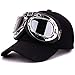 Produktbild Magosca Phantasie Baumwolle 6 Panels Skibrille Baseball Cap Street Superman Pilot Sonnenhut Mit Höflichen Brille Sport Caps Dekoration Neuheit Halley Hut Für Männer Und Frauen