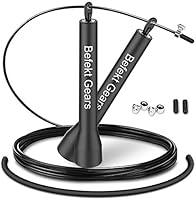 Befekt Gears Skipping Rope, High-grade Adjustable Speed Jump Rope with Non-slip Handle and Rapid Ball Bearings for...