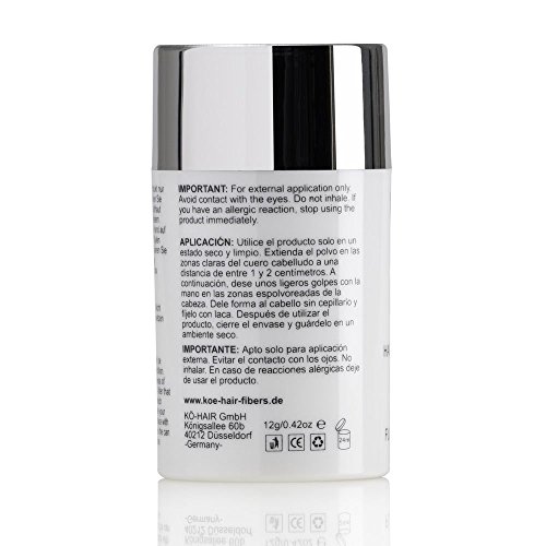 KÖ-HAIR FIBERS Haarverdichtung, Schütthaar, Streuhaar für lichtes Haar und Teilglatze 12g Braun - 3