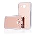 Produktbild Handy Silikon Hülle TPU Back Case Schutzhülle transparent "Mirror pink" für "Samsung Galaxy J1 (2016) J120" Cover Schale Tasche Bumper