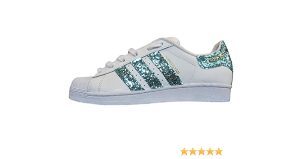 superstar bianche con brillantini