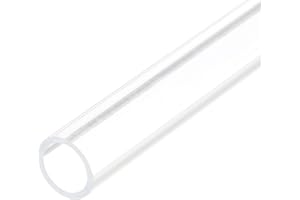 QUARKZMAN Tube Rigide en Acrylique Transparent de 9 mm de Diamètre Intérieur et 12 mm de Diamètre Extérieur, Longueur de 6 Pouces, pour Lampes et Lanternes, Système de Froid à Eau