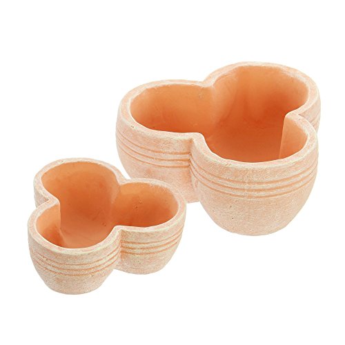 Preisvergleich Produktbild Terracotta-Pflanzer "Kräutertrio" im 2er Set