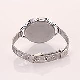 Landsell Vovotrade M?dchen-Frauen-Damen Analog Edelstahl-Quarz Elegant Uhr Modisch Zeitloses Design Klassisch Leder R?mische Ziffern-Leder-analoge Quarzuhr Armbanduhr(Silber)