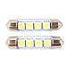 Produktbild zhuotop 2 KFZ-Innenraum Dome Soffitte LED Leuchtmittel Lampe 42 mm 4 SMD 5050 2 W Weiß 12 V