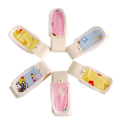 Random Color Infant Baby Diaper Fasteners Toddler Newborn Nappy Snappi Set of 4