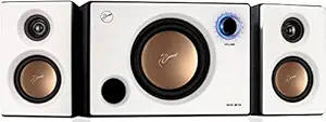 SWANS M10 Powered 31 Watt 2.1 Channel Multimedia Surround Sound Speaker (White)