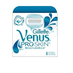 Gillette Venus ProSkin MoistureRich Women's Razor Refill Cartridge 8-Pack