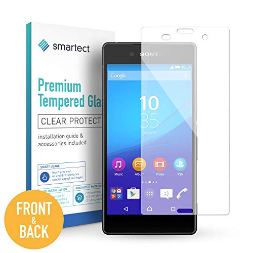 smartect Protection d’Écran en Verre Trempé pour Sony Xperia Z3 [Avant et Arrière] - Film Protecteur Ultra-Fin