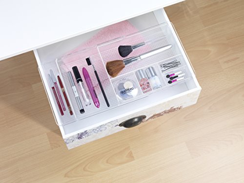 Wenko 22664100 Femme ausziehbar Make-Up Organizer, Kosmetik-Aufbewahrung , Acryl, transparent, 19.5 x 48 x 3 cm - 4