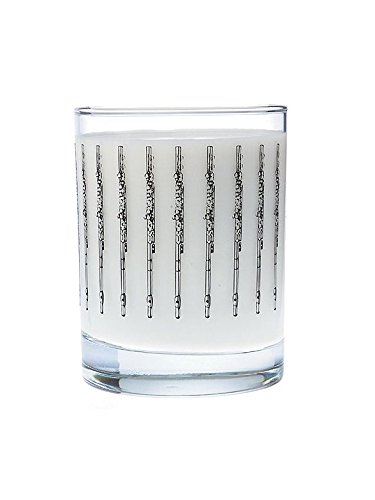 Preisvergleich Produktbild Trinkglas mit Querflöten-Design