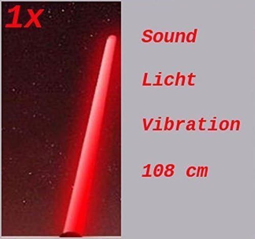tevenger Laserschwert Lightsaber Sound Light Vibration 108 cm red