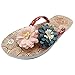 Produktbild ODRD Sandalen Shoes Lässige Sommer Frauen Rutschfeste Blume Flip Flops Sandalen Flache Strand Hausschuhe Schuhe Schuhe Strandschuhe Freizeitschuhe Turnschuhe Hausschuhe