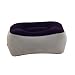 Produktbild AOLVO Travel Fuß Kissen, aufblasbar verstellbar Beinstütze Bettkästen und Schlafen Kissen Für Foot Rest bequem Kissen auf Flugzeugen Autos BUSSE Zügen Office Home Lange Flüge Gray+blue